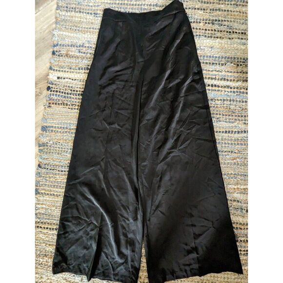 Nine West Dress S Blk Tshirt Crew Neck Ruched Tulip Hem Jersey Bodycon - Picture 5 of 8